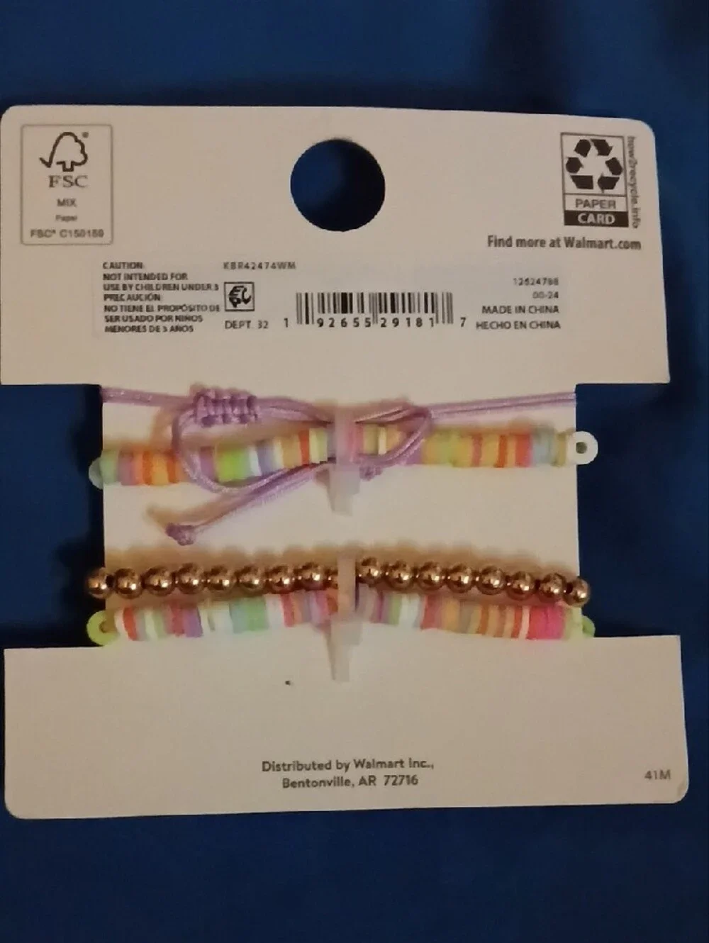 wonder nation Pink Multicolor 'Be Happy' Stackable Bracelet Set